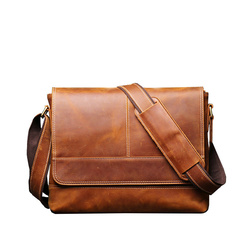 Vintage Distressed Men&#39;s Shoulder Bag
