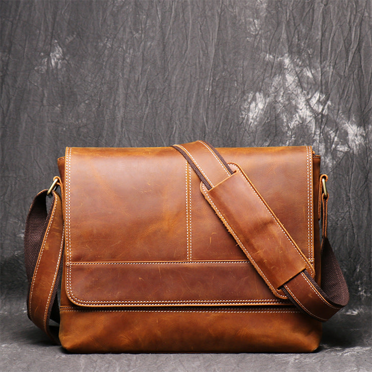 Vintage Distressed Men&#39;s Shoulder Bag