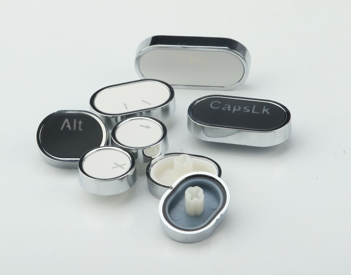 E Element Punk Mechanical Keyboard Retro Metal Luminous Gaming Keyboard Round Key Caps