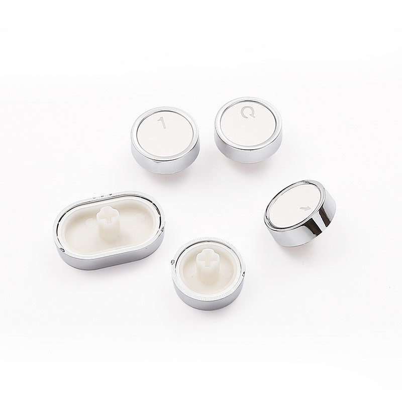 E Element Punk Mechanical Keyboard Retro Metal Luminous Gaming Keyboard Round Key Caps