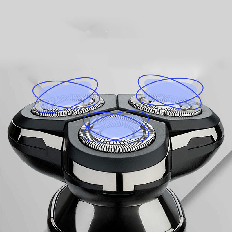 Digital Display Three-Head Touch Switch Shaver