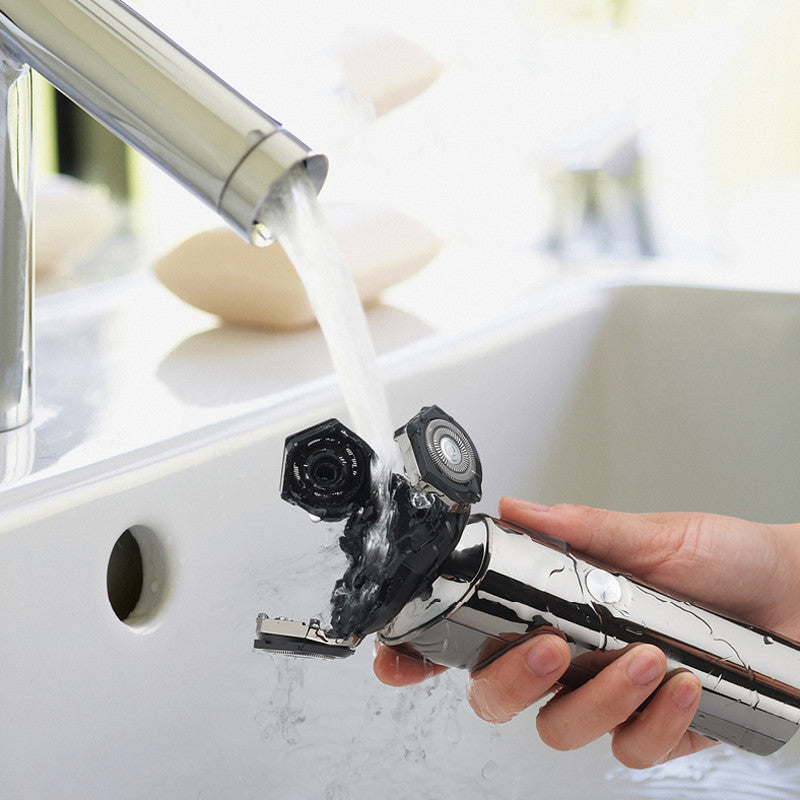 Digital Display Three-Head Touch Switch Shaver