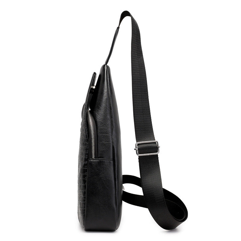 Men&#39;s New Pattern Chest Bag Shoulder Bag Fashion Trend Messenger Bag