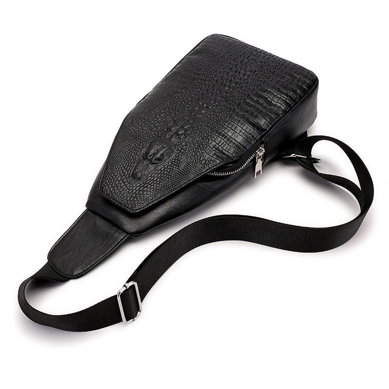 Men&#39;s New Pattern Chest Bag Shoulder Bag Fashion Trend Messenger Bag