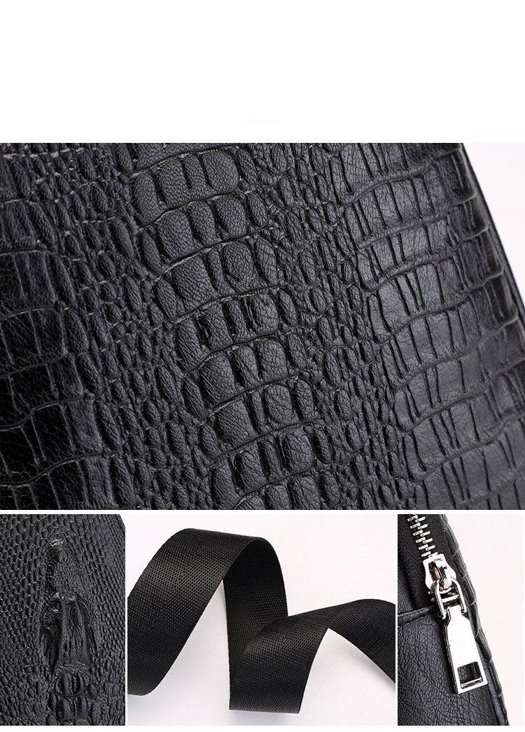 Men&#39;s New Pattern Chest Bag Shoulder Bag Fashion Trend Messenger Bag