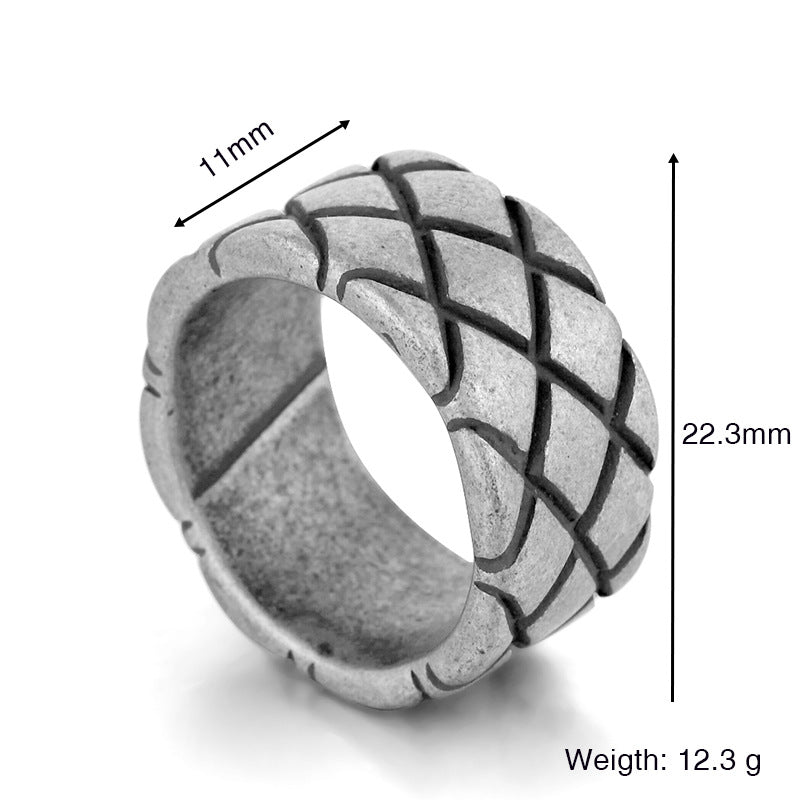 Alloy Viking Triangle Ring Retro Hammer Retro Punk Jewelry Finger Men&#39;s Love Jewelry