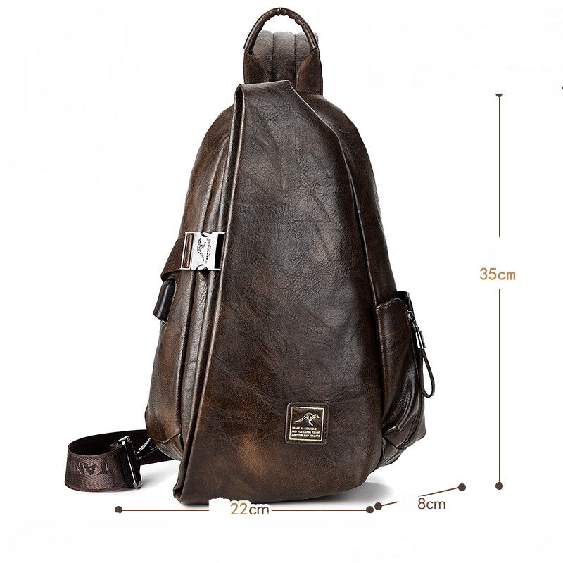 Shoulder Bag Messenger Bag Men&#39;s Bag Large Capacity Student Backpack Korean Casual Men&#39;s Bag