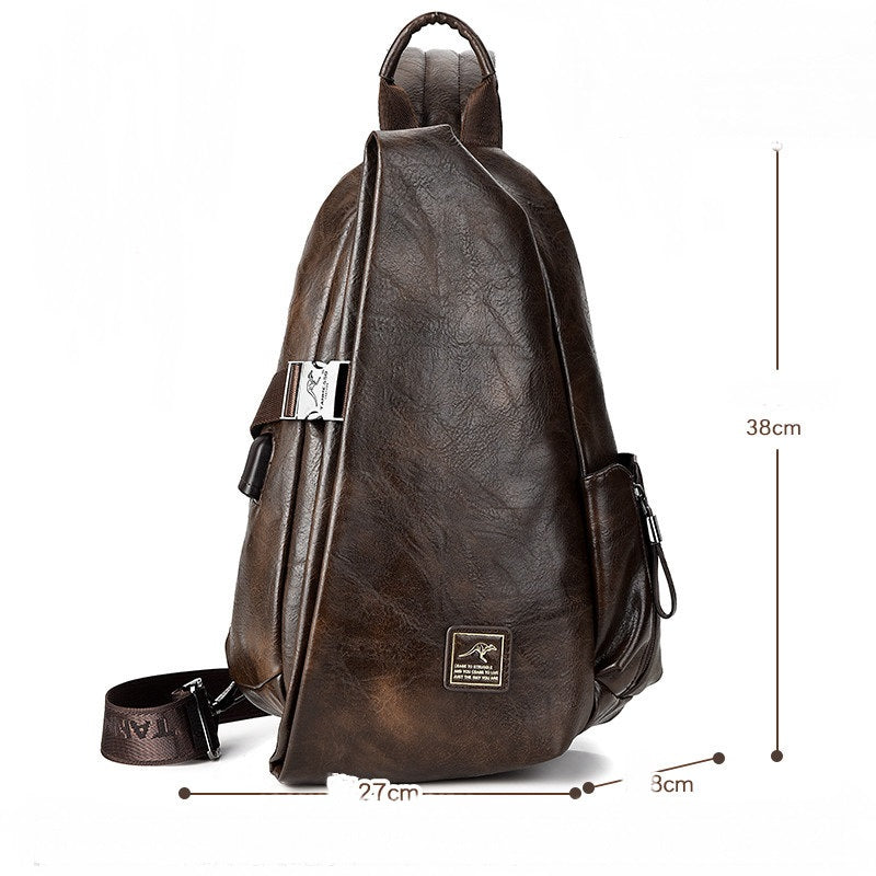 Shoulder Bag Messenger Bag Men&#39;s Bag Large Capacity Student Backpack Korean Casual Men&#39;s Bag