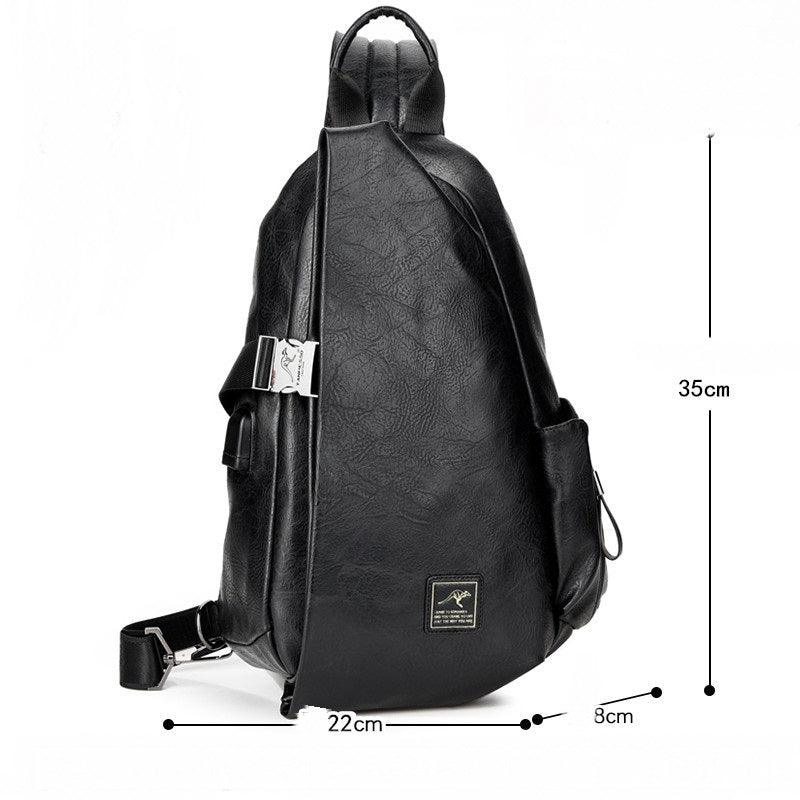 Shoulder Bag Messenger Bag Men&#39;s Bag Large Capacity Student Backpack Korean Casual Men&#39;s Bag