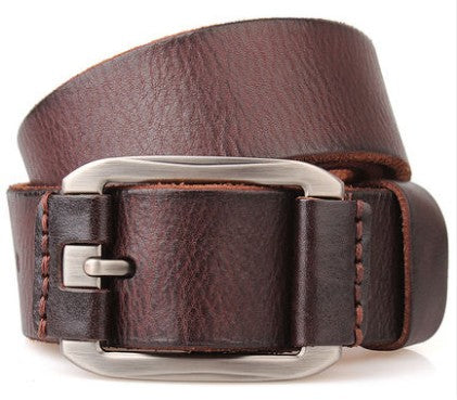 Men&#39;s Belt Leather Belt Casual Pidai Pin Buckle
