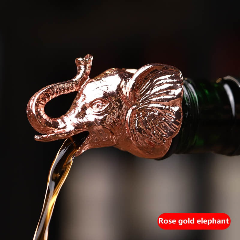 Zinc Alloy Wine Mouth Creative Animal Deer Head Wine Pourer