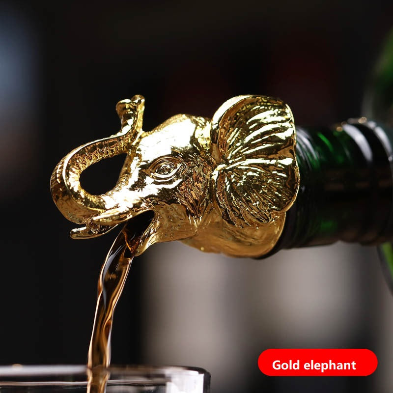 Zinc Alloy Wine Mouth Creative Animal Deer Head Wine Pourer