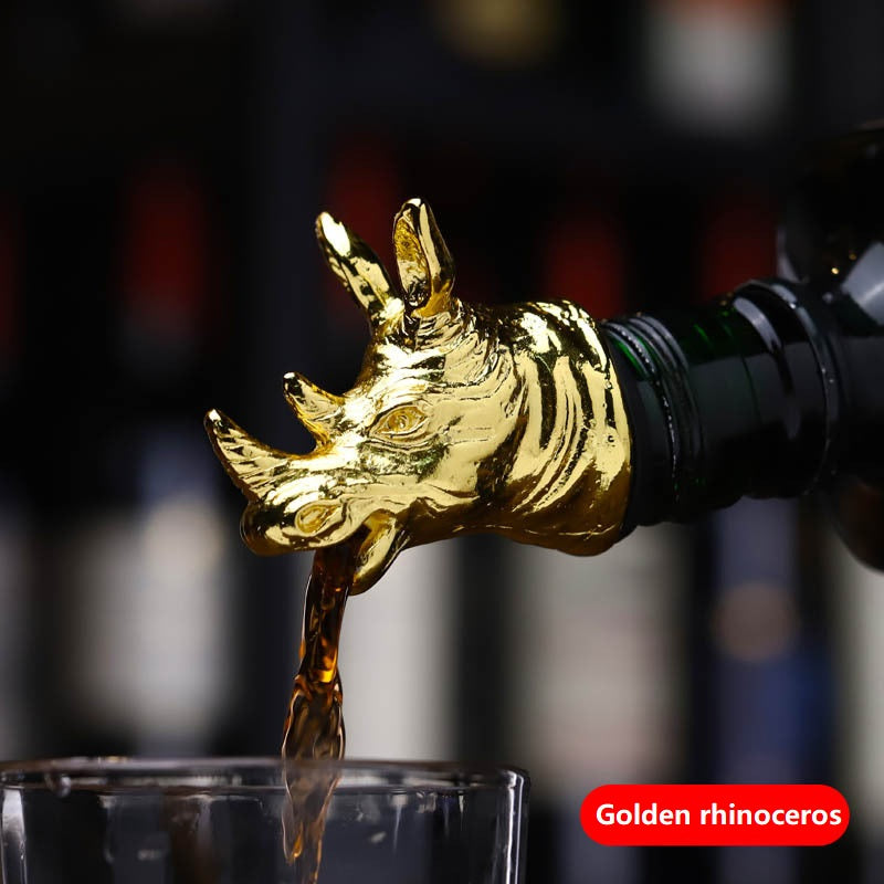 Zinc Alloy Wine Mouth Creative Animal Deer Head Wine Pourer