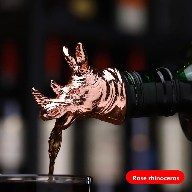 Zinc Alloy Wine Mouth Creative Animal Deer Head Wine Pourer