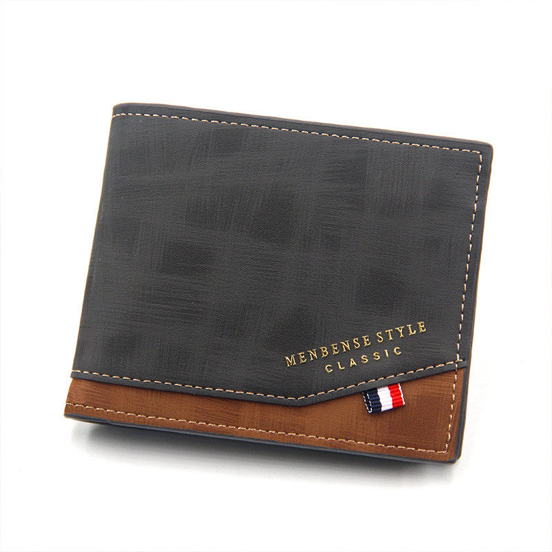 Men&#39;s Wallet With Bronzing Printed Hinge