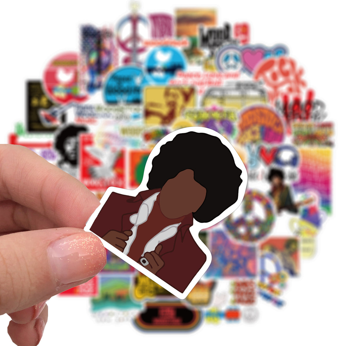 Woodstock Music Festival Graffiti Sticker Amazon Waterproof Helmet Guitar Motorcycle Sticker