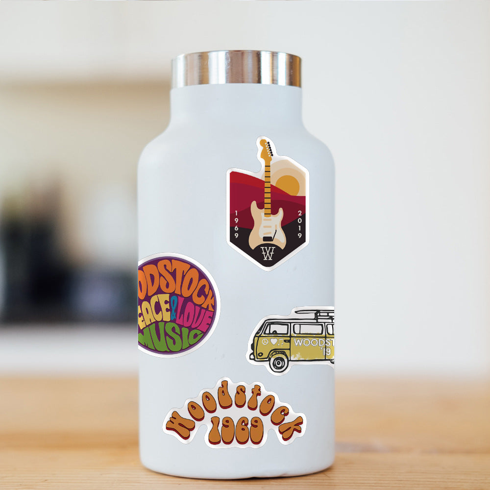 Woodstock Music Festival Graffiti Sticker Amazon Waterproof Helmet Guitar Motorcycle Sticker