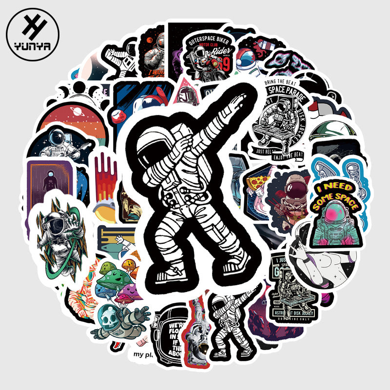 Cosmos Luggage Waterproof Sticker Notebook Skateboard