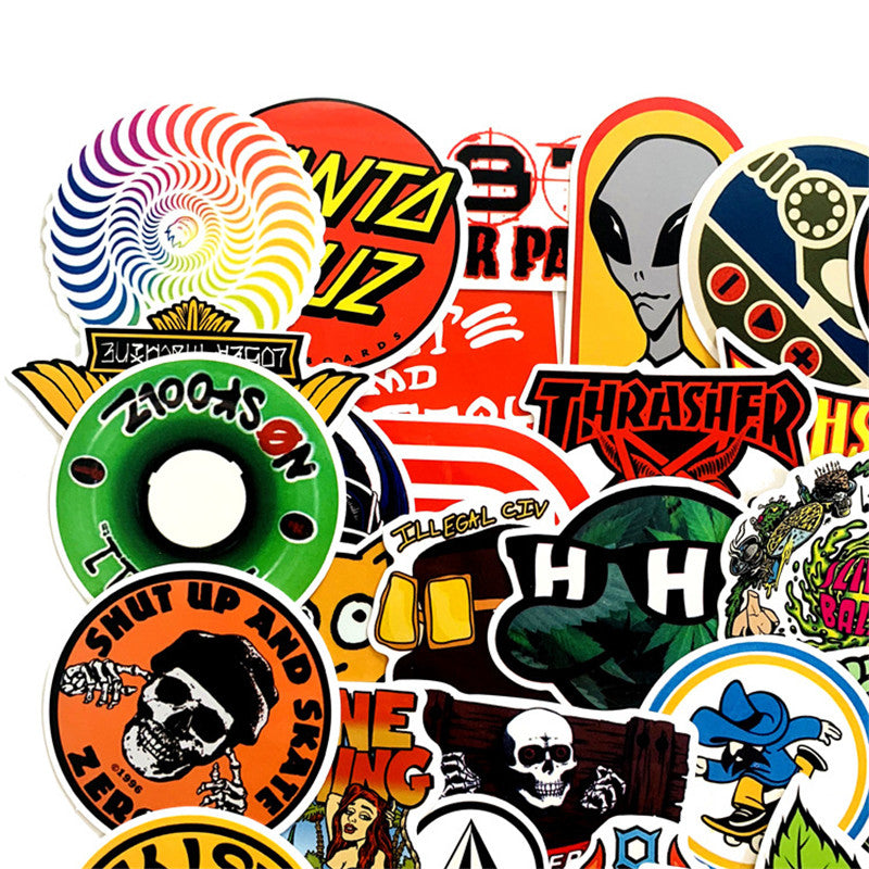 Personalized Cartoon Skateboard Sticker Luggage Asian Note Book Fashion Sticker