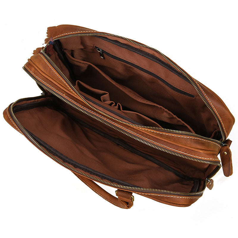 Men&#39;s Retro Portable Briefcase Youth Fashion