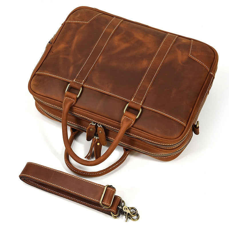 Men&#39;s Retro Portable Briefcase Youth Fashion