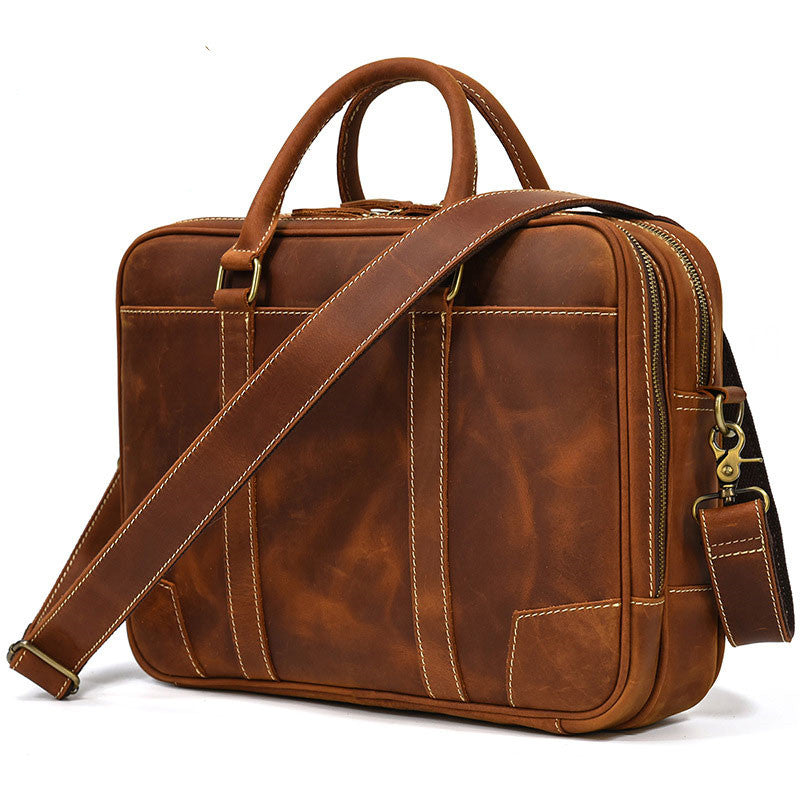 Men&#39;s Retro Portable Briefcase Youth Fashion