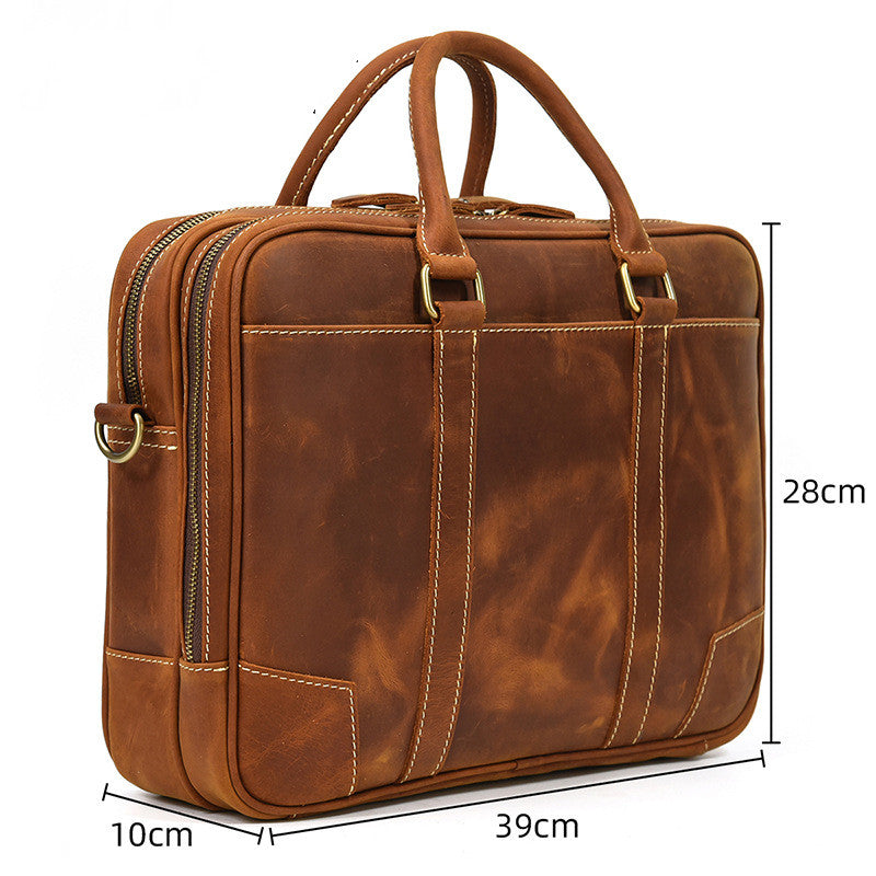 Men&#39;s Retro Portable Briefcase Youth Fashion