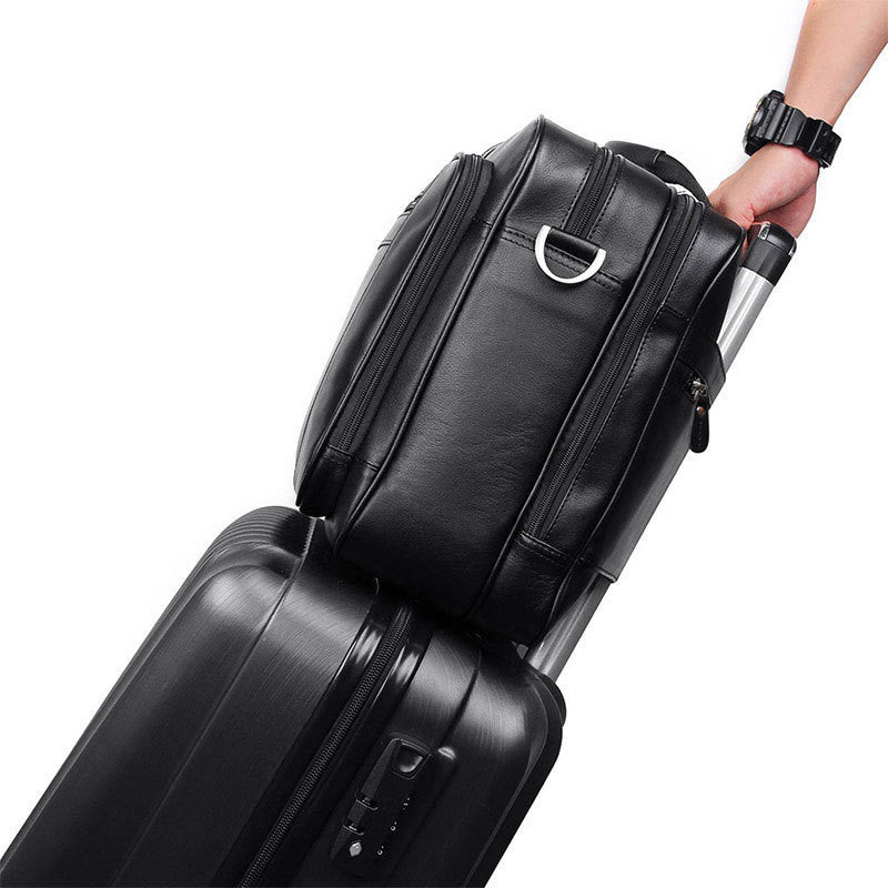 Leather  Business Men&#39;s Large Handbag