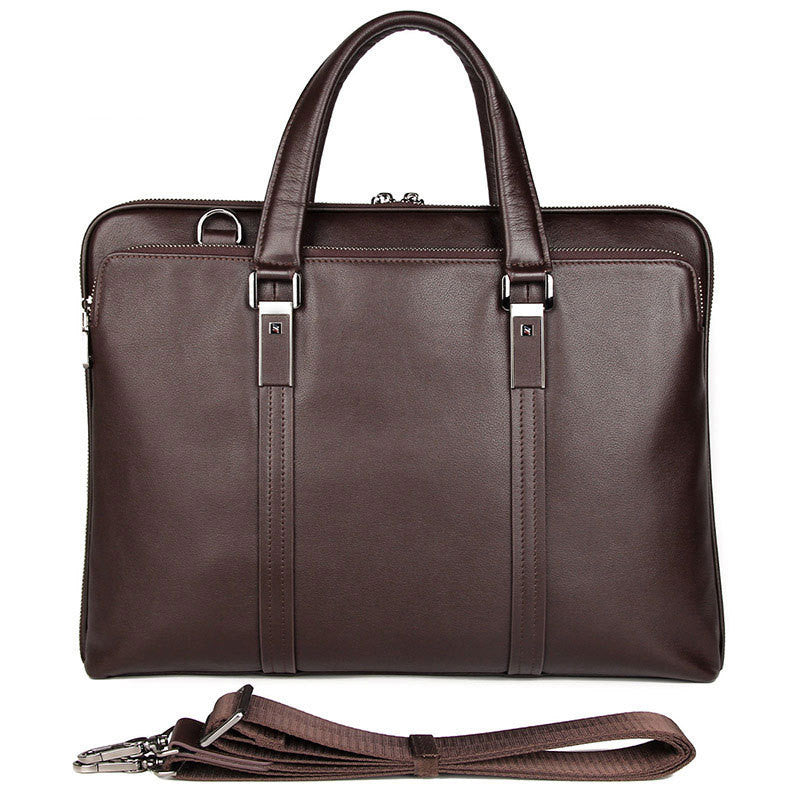 Gentleman Style Leather Men&#39;s Bags Business Bag Briefcases Men&#39;s Handbags Atmospheric And Stable Handbags