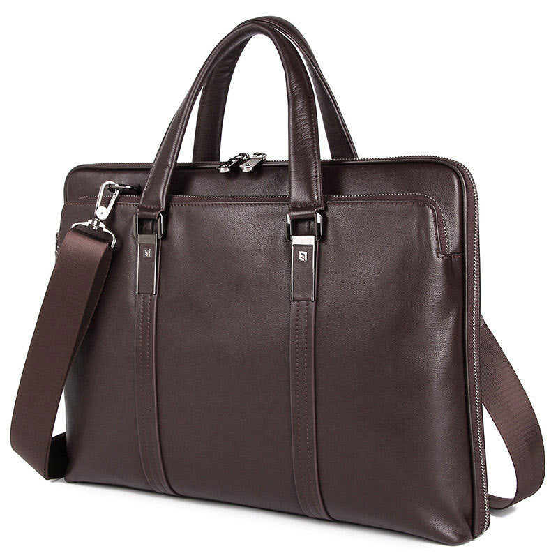 Gentleman Style Leather Men&#39;s Bags Business Bag Briefcases Men&#39;s Handbags Atmospheric And Stable Handbags