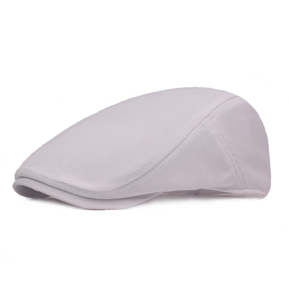 Spring And Summer Monochrome Breathable Mesh Beret