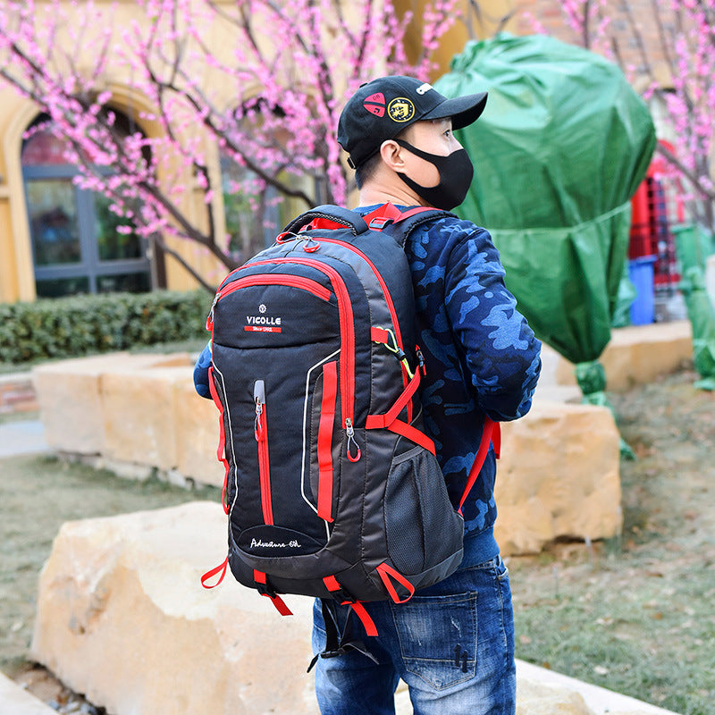 60L Large Capacity Waterproof Outdoor Hiking Travel Bag