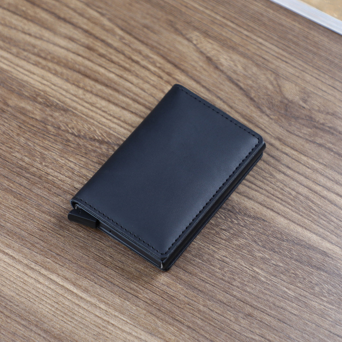 Shield Anti-theft Brush Ultra-thin Credit Card Aluminum Alloy Card Case Metal Men&#39;s Multi-card Wallet