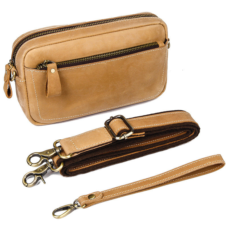 Retro Crazy Horse Leather Men&#39;s Clutch