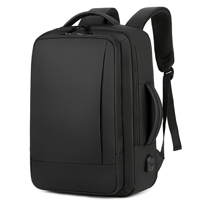 Large Capacity Expandable Neutral No Logo Backpack Multifunctional Waterproof Breathable Business Men&#39;&#39;s Computer Backpack
