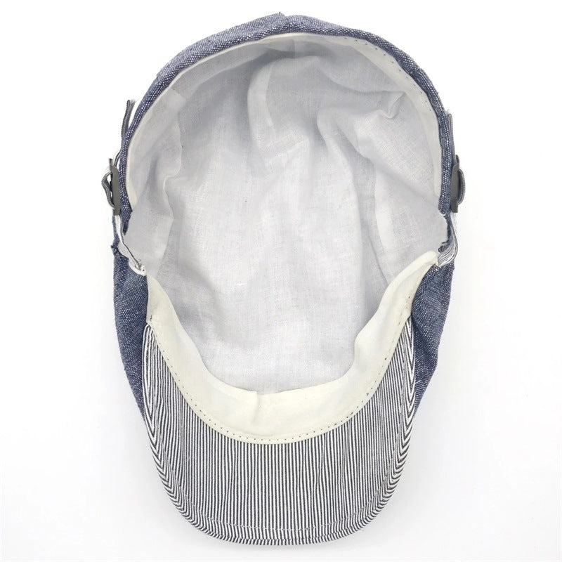 Cotton And Linen Beret Men
