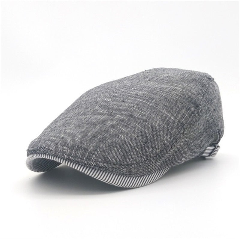 Cotton And Linen Beret Men