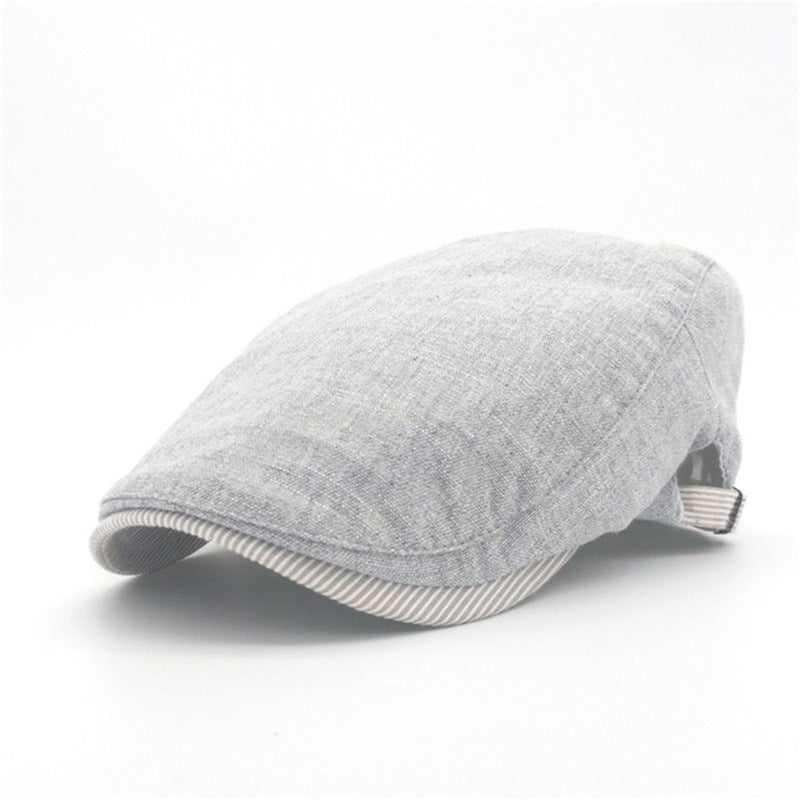 Cotton And Linen Beret Men