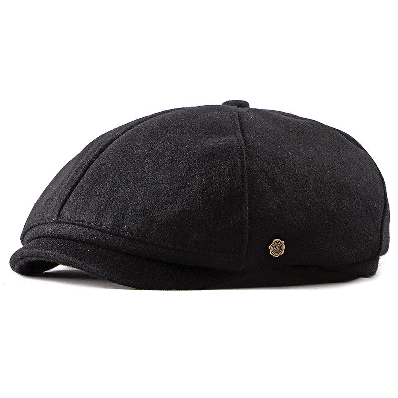 Foreign Trade New Style Men&#39;s Painter Hat Korean Fashion Cap British Retro Beret Octagonal Hat Female General