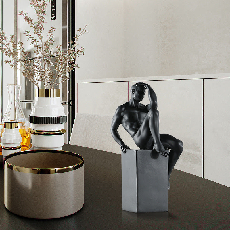 Character Resin Sculpture Living Room Desktop Decoration