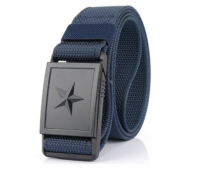 Men&#39;s Canvas Belt With Magnetic Buckle Belt