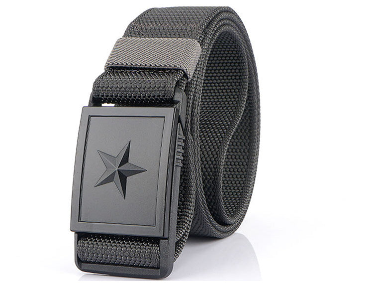 Men&#39;s Canvas Belt With Magnetic Buckle Belt