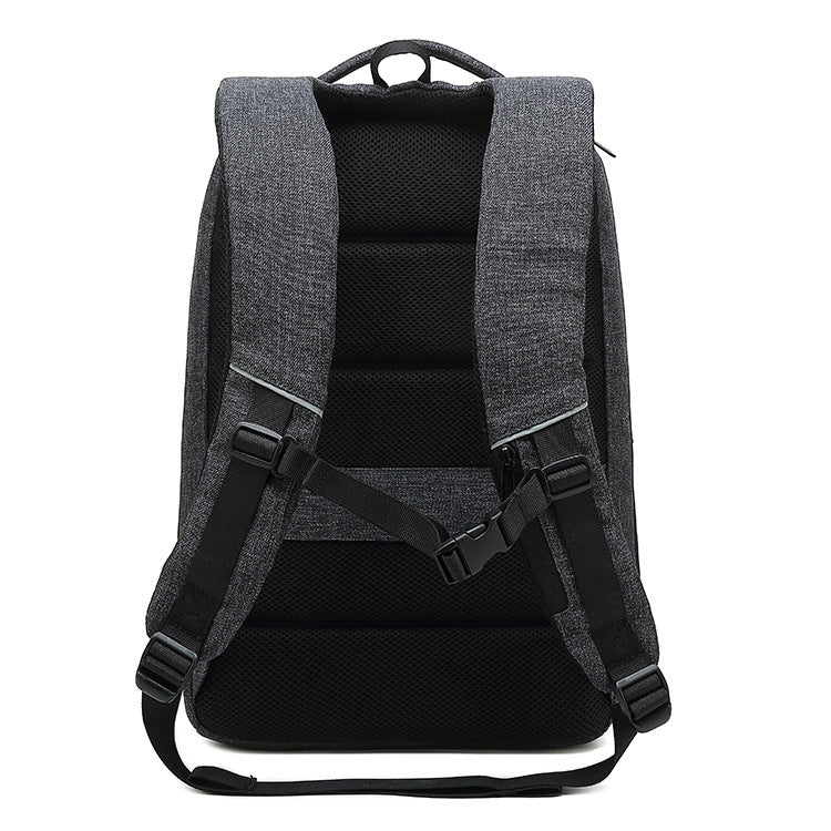 Men&#39;s Business Backpack Large Capacity Korean Version Multifunctional Anti-Theft Backpack Oxford Cloth Waterproof Student School Bag
