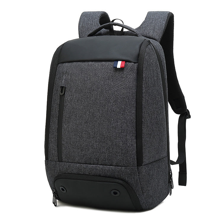Men&#39;s Business Backpack Large Capacity Korean Version Multifunctional Anti-Theft Backpack Oxford Cloth Waterproof Student School Bag