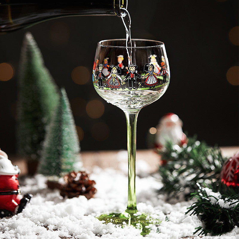 Alsace Lilliputian cup Nordic style high foot red wine cup creative personality Champagne Cocktail Cup Baby Cup