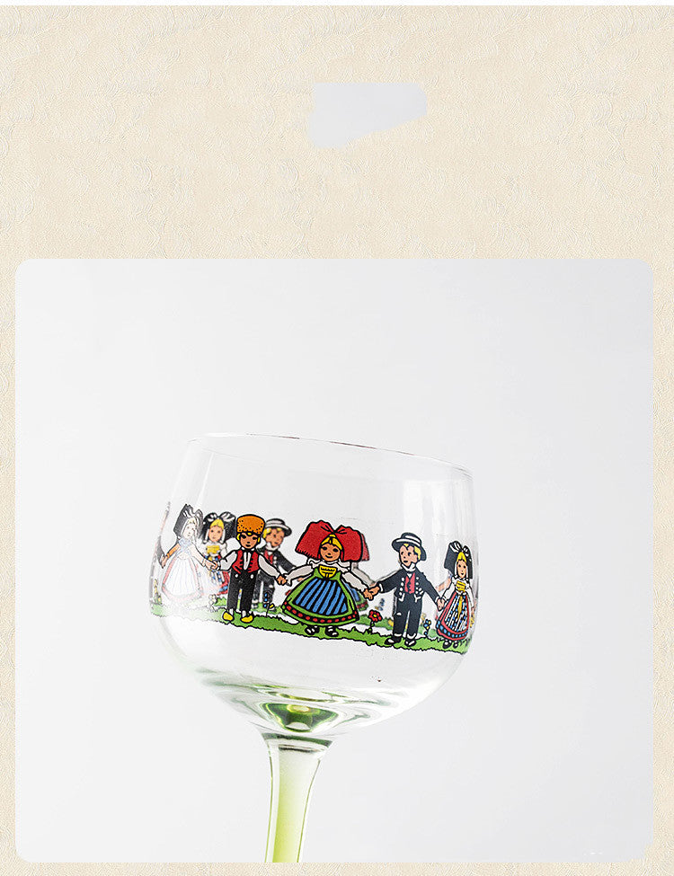 Alsace Lilliputian cup Nordic style high foot red wine cup creative personality Champagne Cocktail Cup Baby Cup