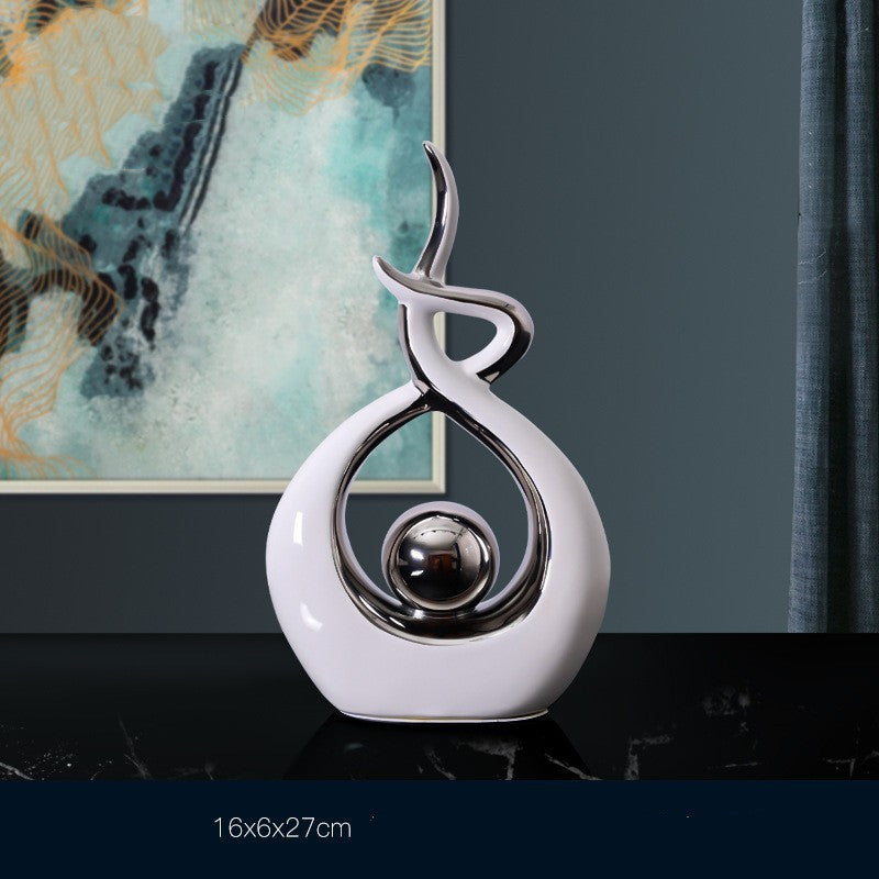 Luxury ornaments living room wine cabinet decoration