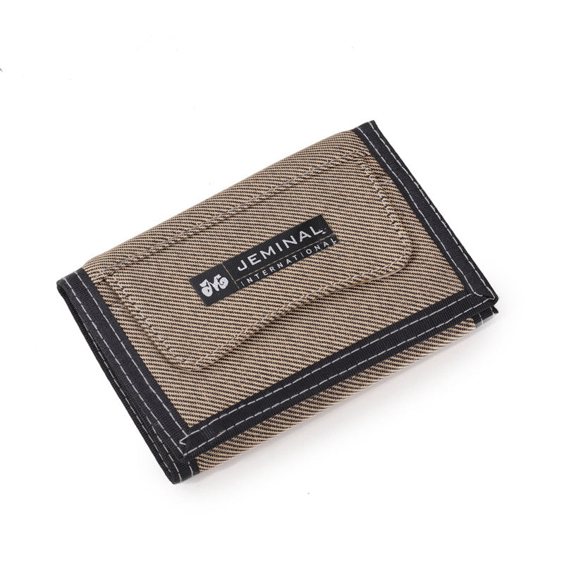 Casual Short Canvas Denim Unisex Men&#39;s Wallet
