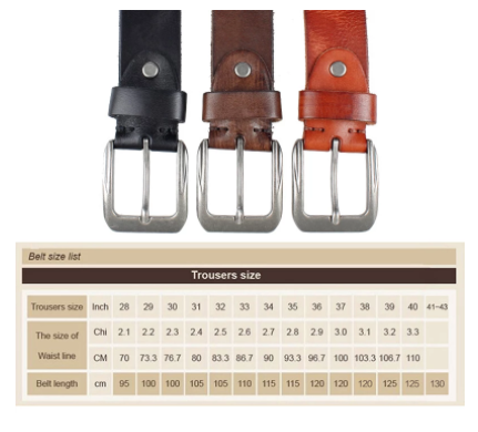 Leather Belt, Men&#39;S Leather, Needle Button Top, Leather Narrow Pants, Casual Retro Jeans, Thin Belt, Pure Leather Fashion