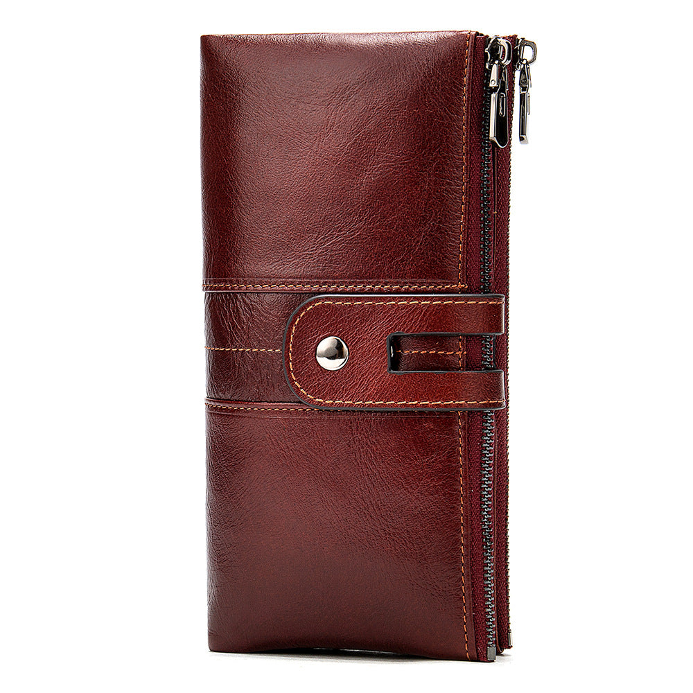 True cowhide wallet zero coin purse